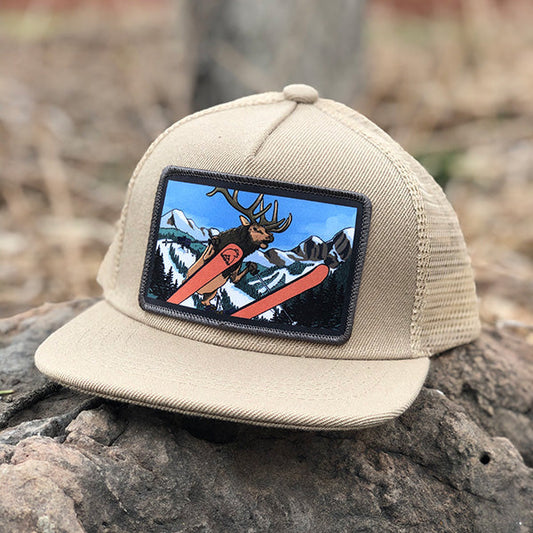 The Skiing Elk | Adult